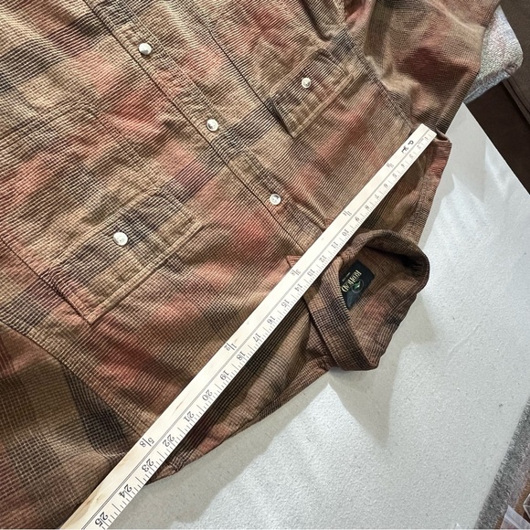 Red Head Brand Mens Brown Button Front Corduroy Casual Plaid -Size 2XLT - Picture 5 of 15